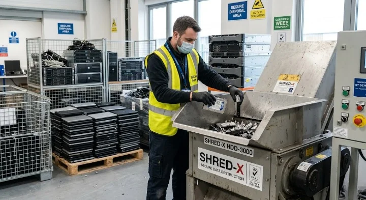 Hard Drive Shredding London