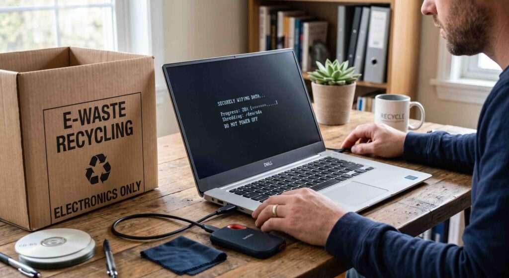 How to Securely Wipe a Laptop Before Recycling in the UK