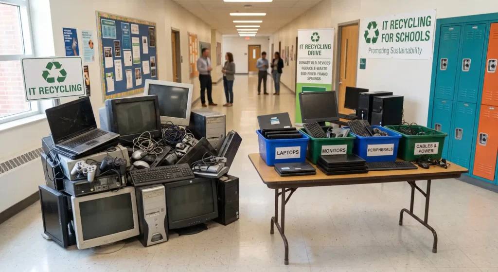 Free Confidential IT Recycling for Schools Across the UK